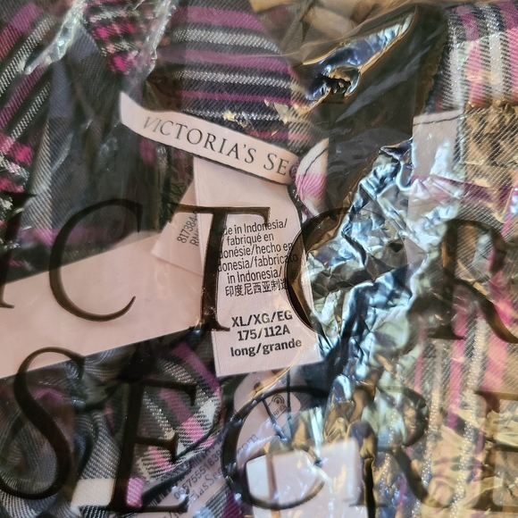 👀50% OFF👀 💕NWT‼️ Victoria's Secret brand Plaid Flannel Long PJ Set - Picture 10 of 10